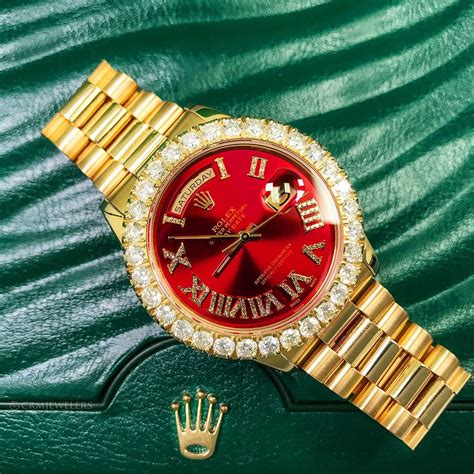 rolex watch red face|rolex red dial watches.